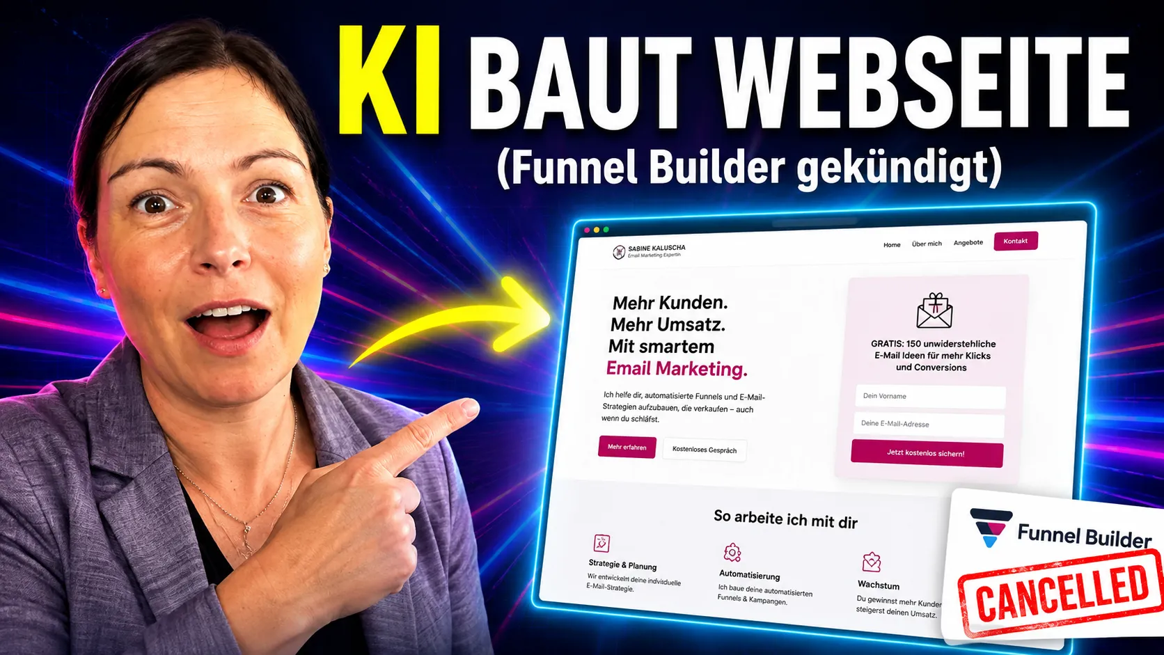Laptop mit geöffnetem Code-Editor und Kaffeetasse auf einem Holztisch, im Hintergrund eine Webseite in Aufbau.